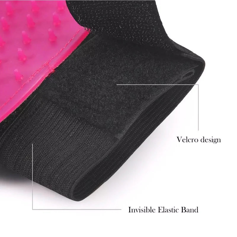 Guanti per la toelettatura autonoma di cani e gatti - Spazzola per la muta e accessorio per il bagno per una facile cura degli animali domestici