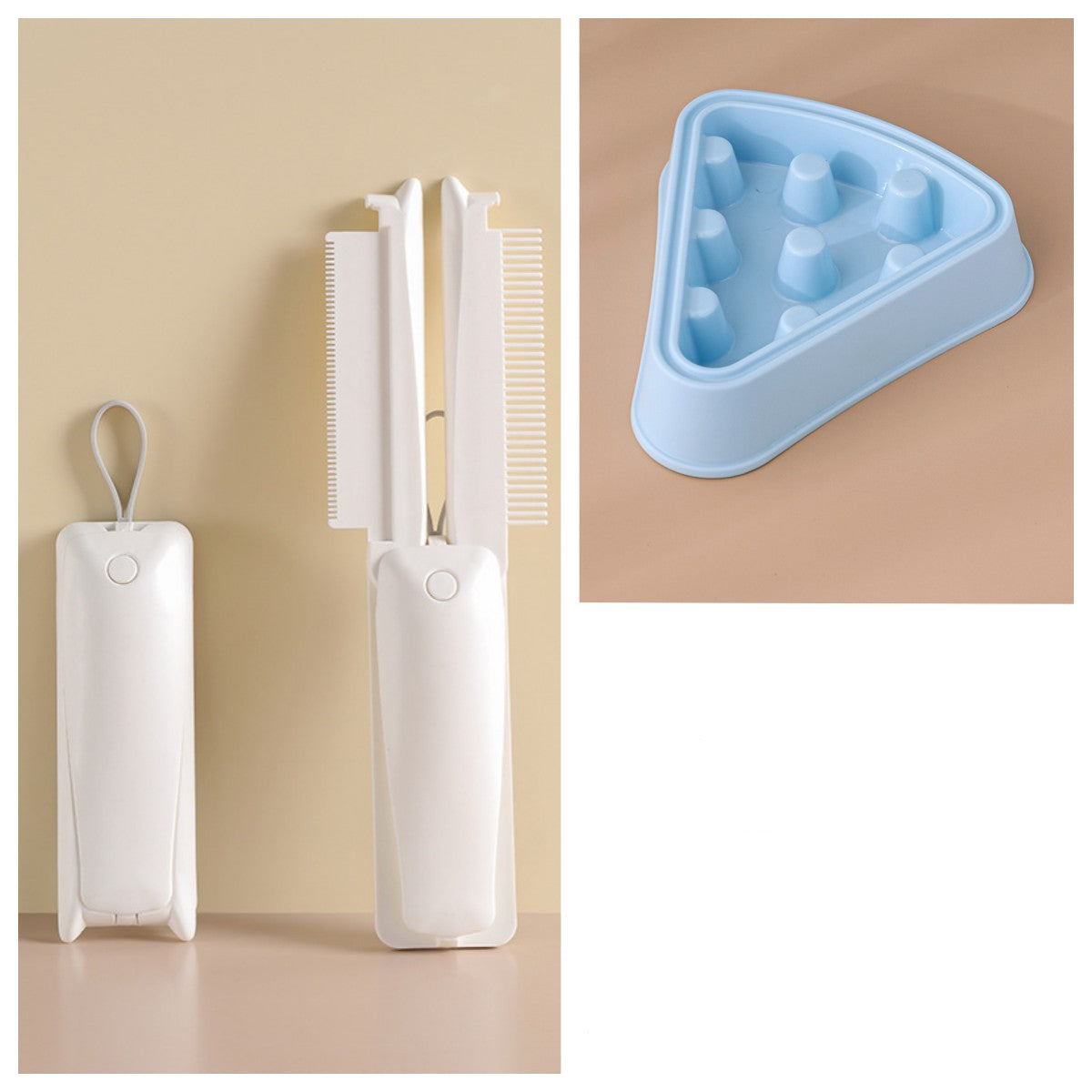 Pettine 3-in-1 per Cani e Gatti - Rimozione Peli, Massaggio e Cura del Pelo